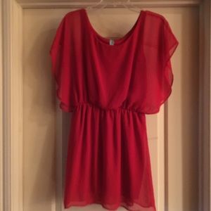 🛍Short red dress Size medium